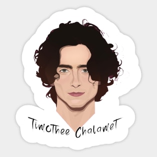 Fanart Timothee Chalamet Merch Sticker